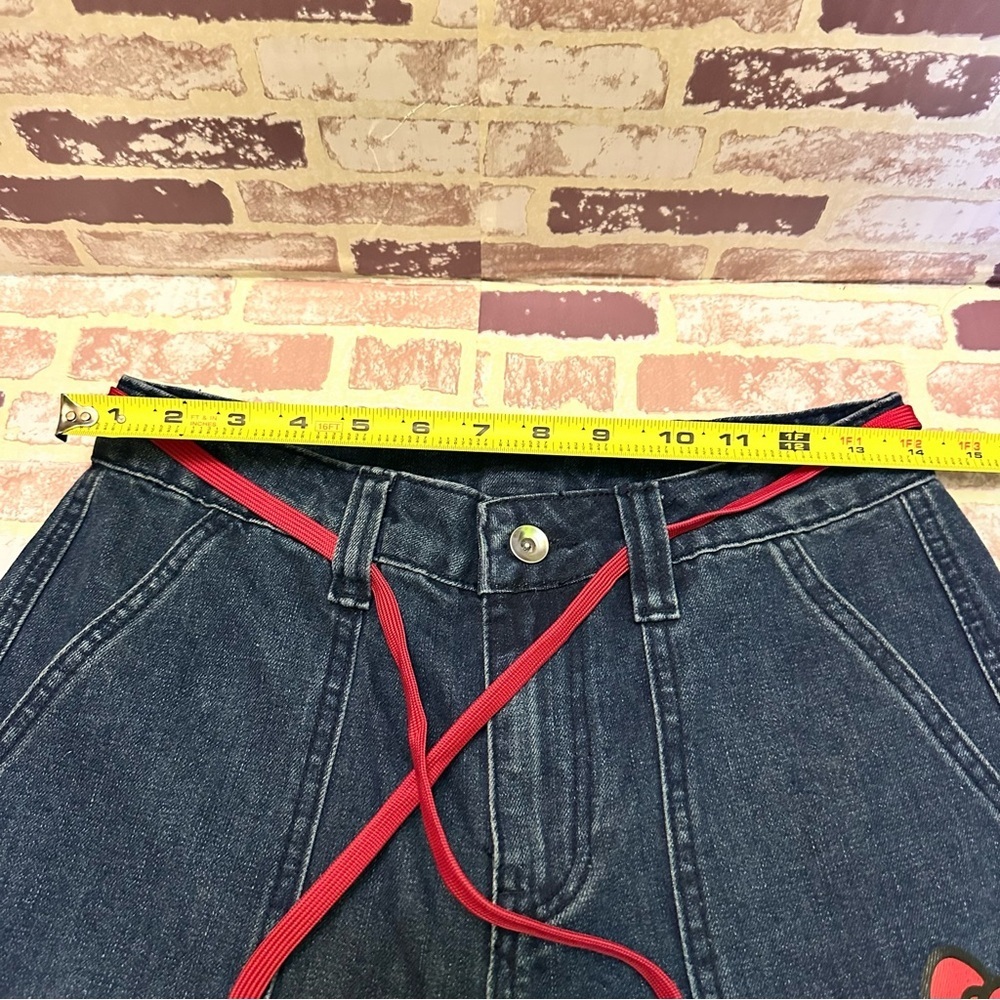 Hello Kitty Denim Jeans with Pink Accents size 1 - Picture 4 of 11